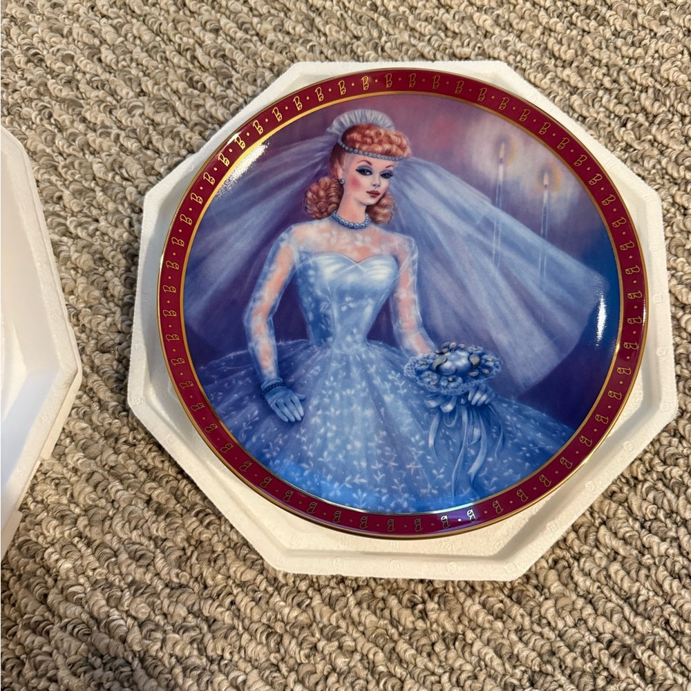 Vintage Danbury Mint Barbie Bride-To-Be Collector Plate